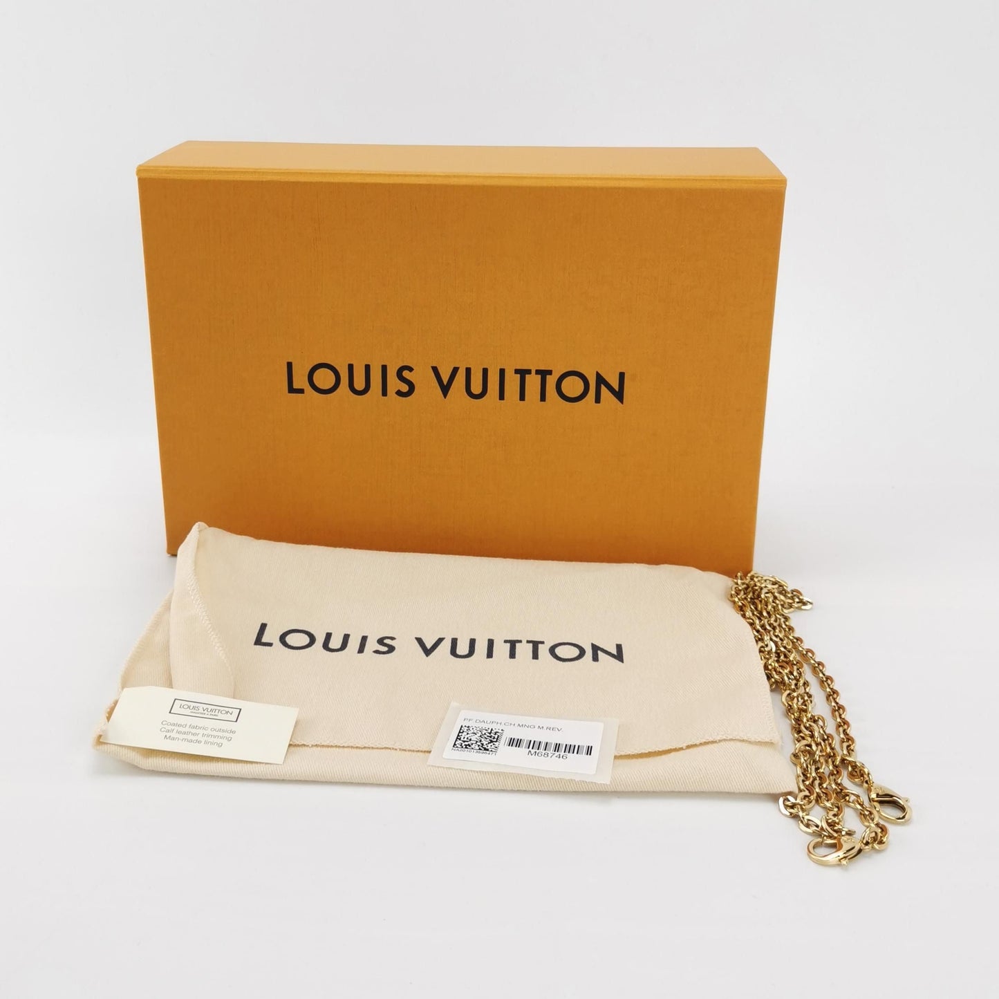 Preloved Louis Vuitton Dauphine Mini Monogram Empreinte Leather Crossbody Bag with Chip 250504781177387