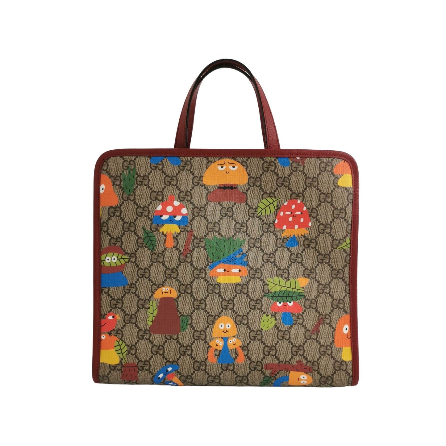 Gucci Leather Cartoon Pattern GG Monogram Kids Handbag