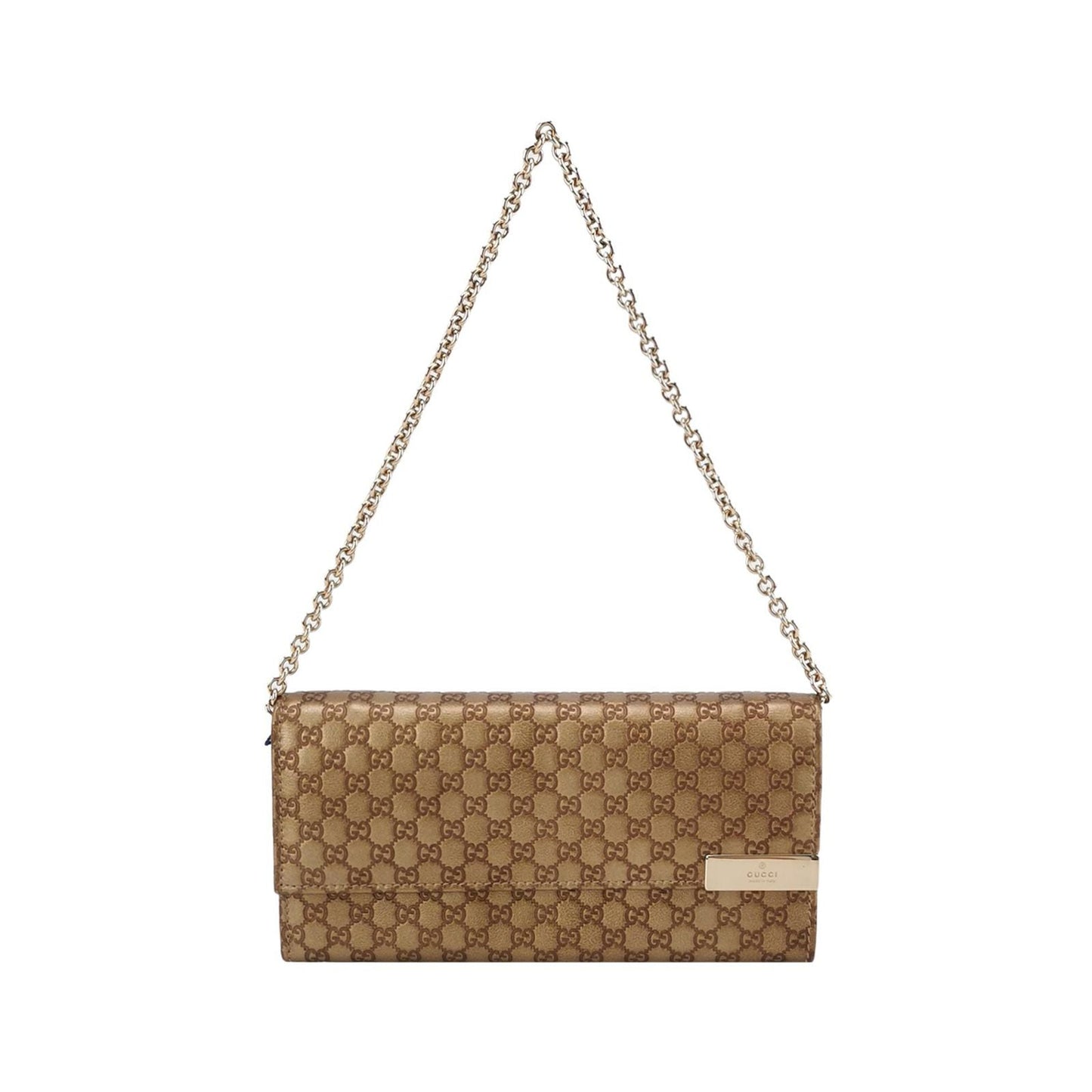 Gucci GG Print Chain Shoulder Bag