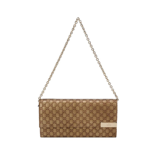 Gucci GG Print Chain Shoulder Bag