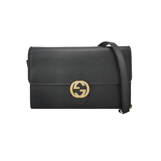 Gucci Interlocking G Leather Shoulder Bag