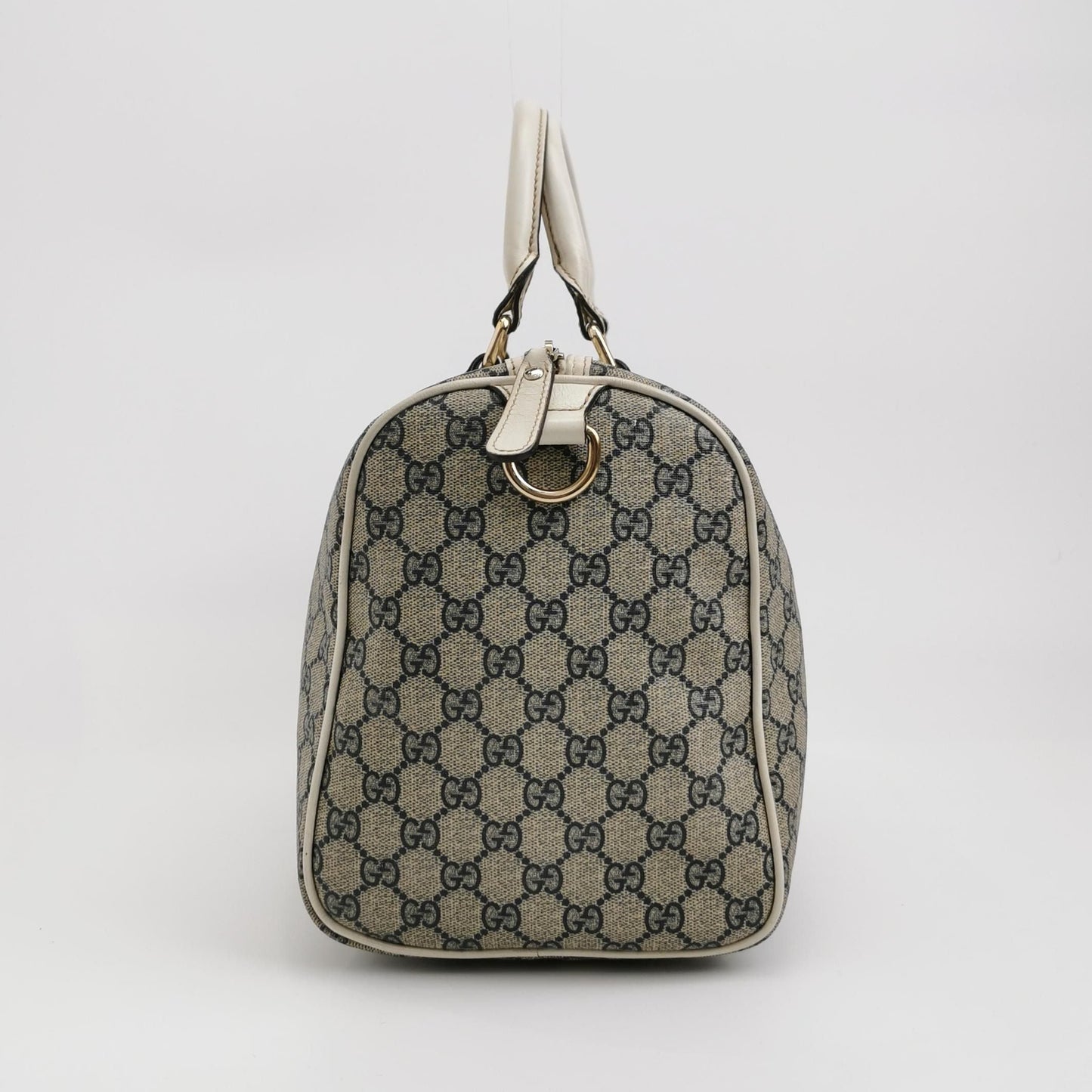 Gucci Leather GG Monogram Maple Leaf Print Handbag