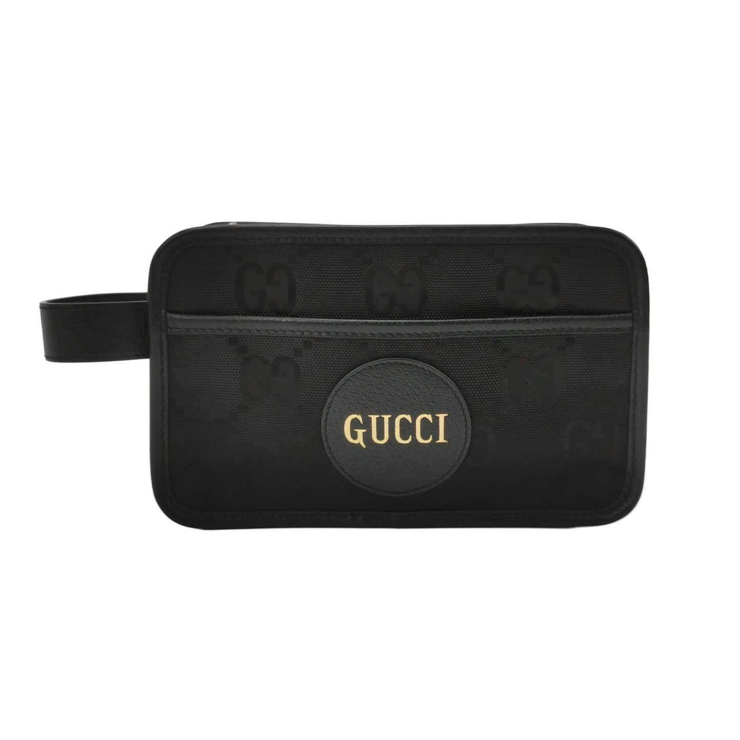 Gucci Off The Grid Leather and Nylon Canvas GG Monogram Embossed Logo Tote Bag