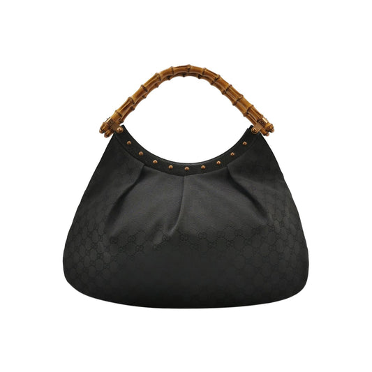Gucci Bamboo Canvas Shoulder Bag
