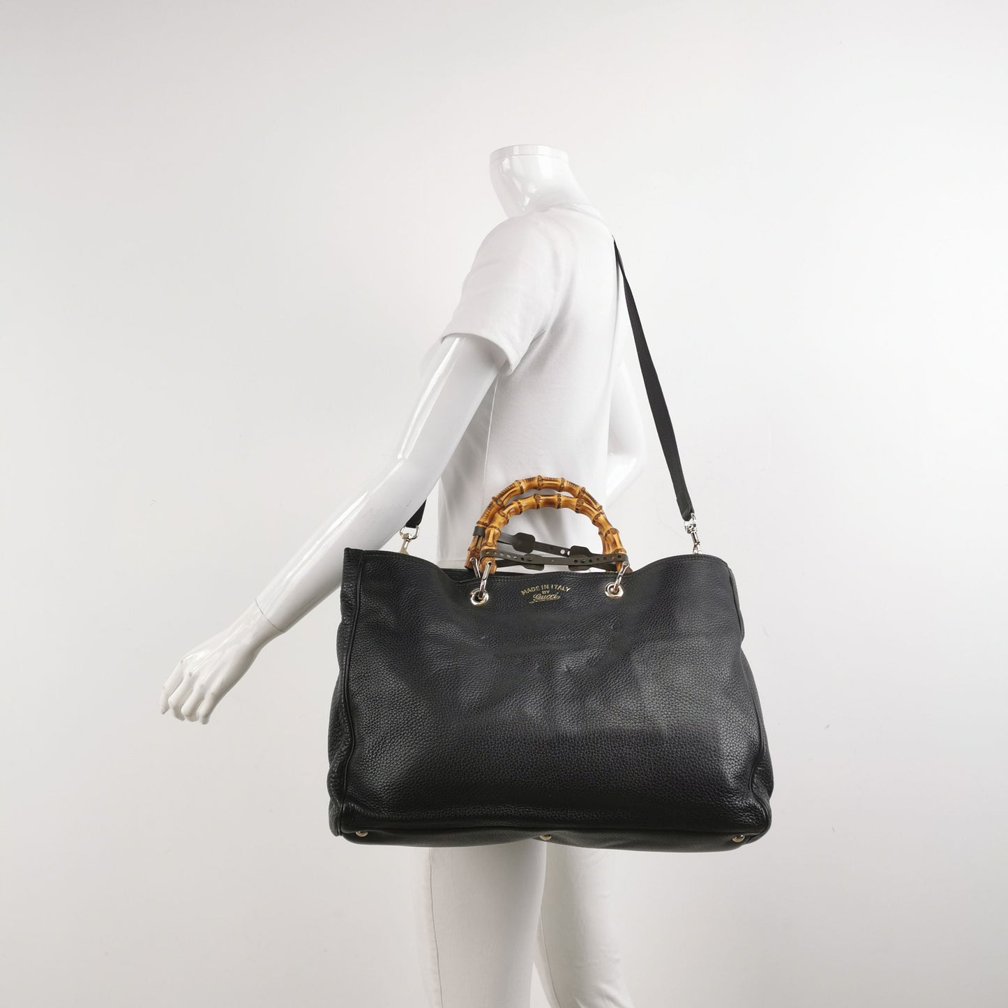 Gucci Miss Bamboo Leather Shoulder Bag