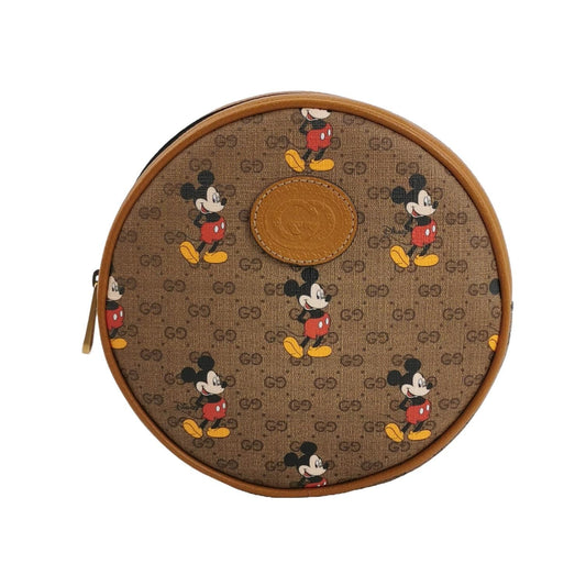 Gucci Disney Collaboration Calfskin Mickey Print Logo Backpack