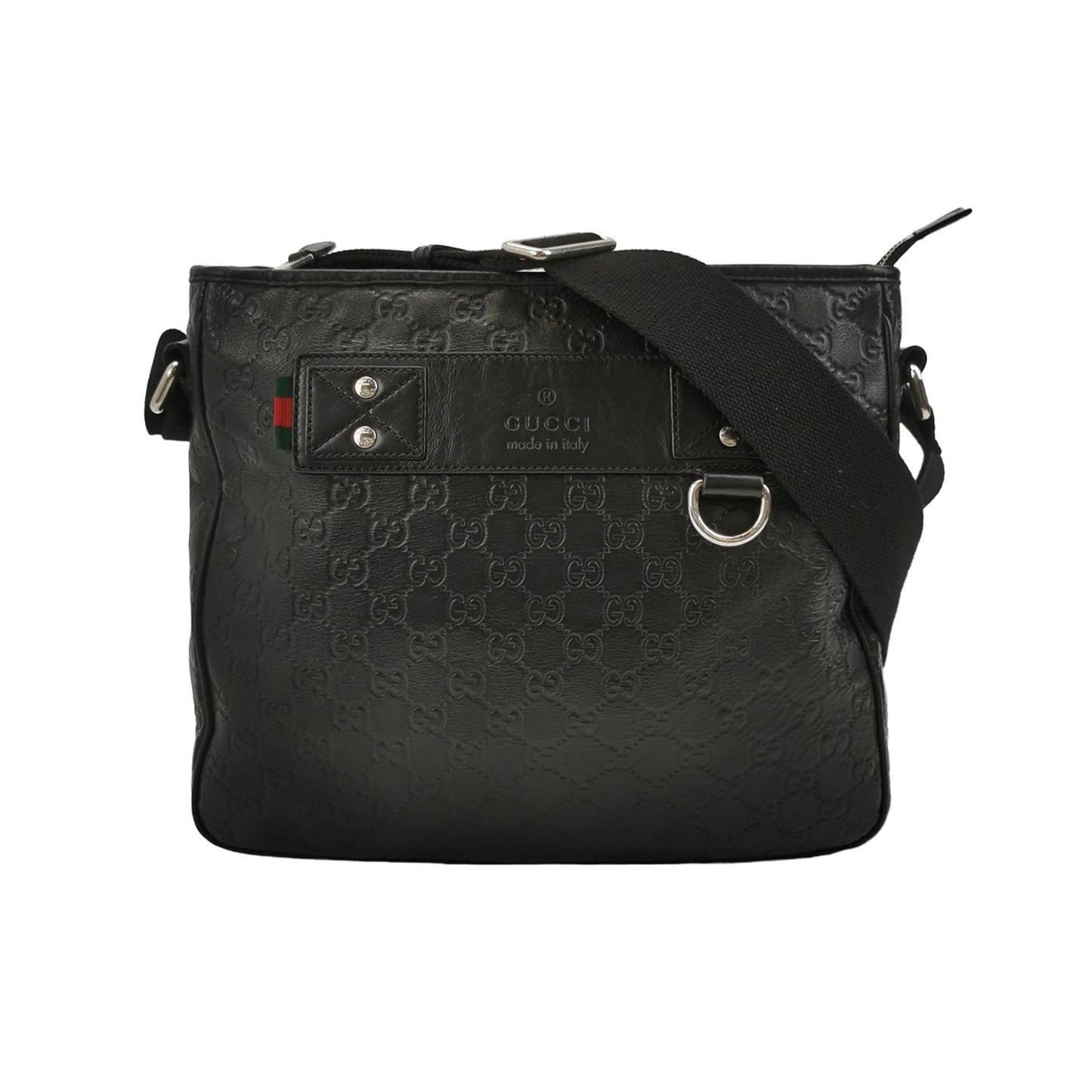 Gucci GG Embossed Leather Crossbody Bag