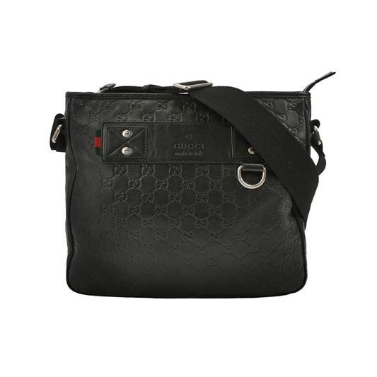Gucci GG Embossed Leather Crossbody Bag