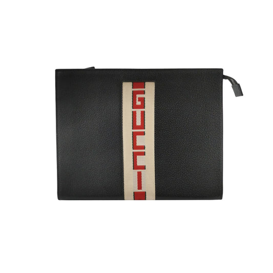 Gucci Leather Shoulder Bag with Logo