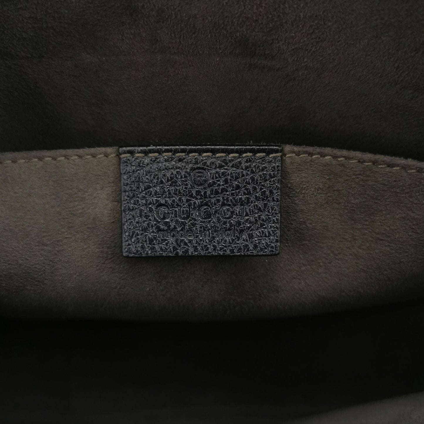 Gucci Leather Shoulder Bag with Logo