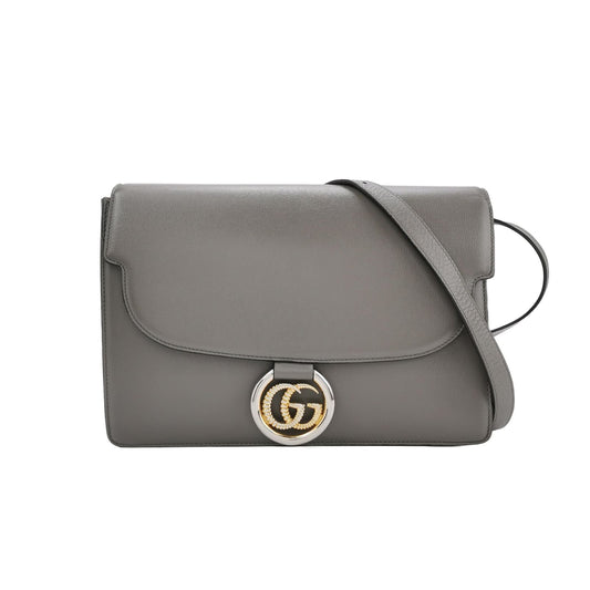 Gucci GG Ring Leather Solid Shoulder Bag