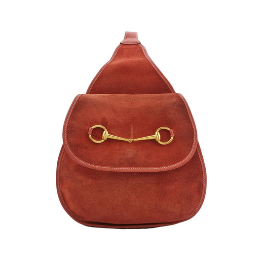 Gucci Leather Waist Bag with Metal Horsebit Buckle