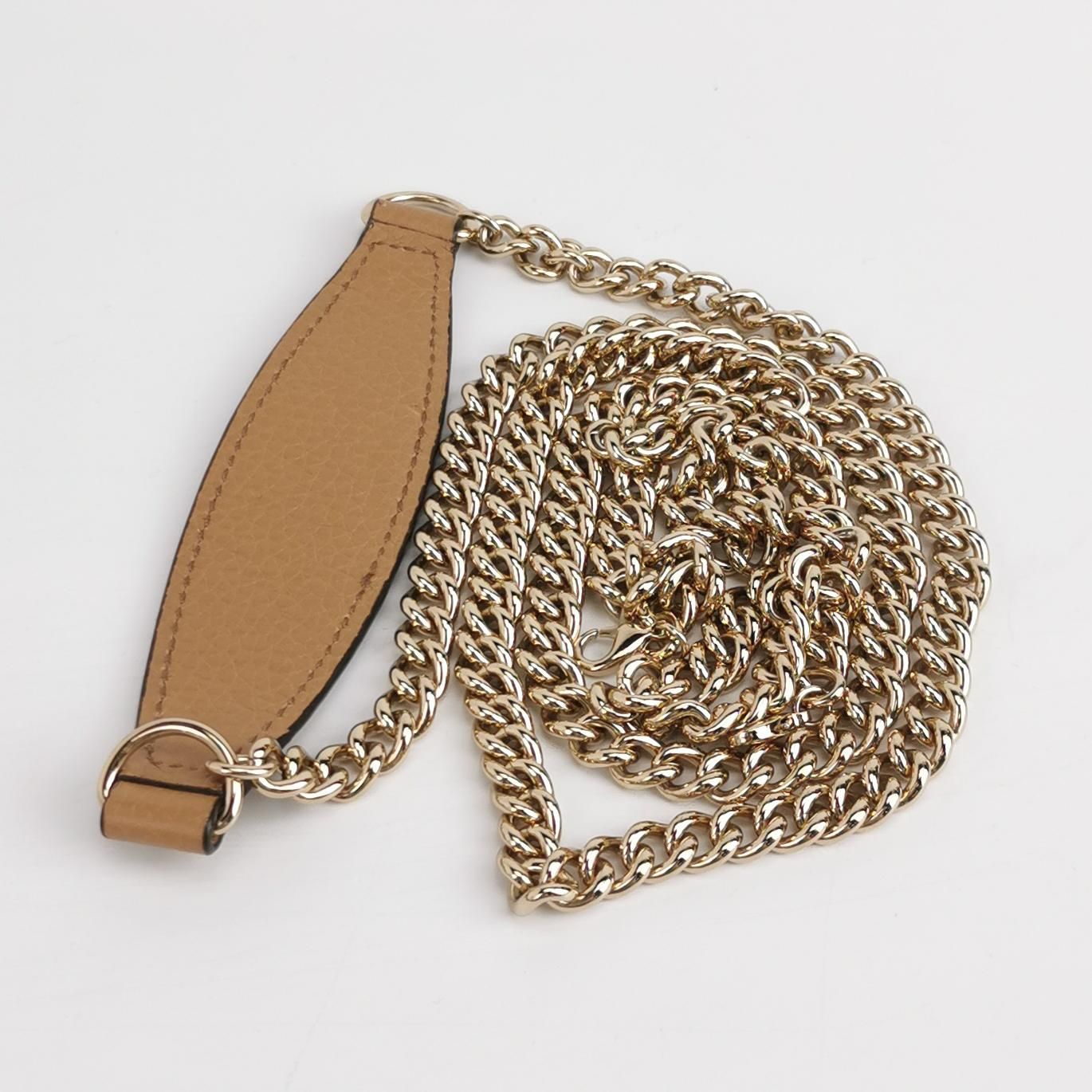 Gucci Soho Mini Leather Solid Pattern GG Flap Crossbody Shoulder Bag