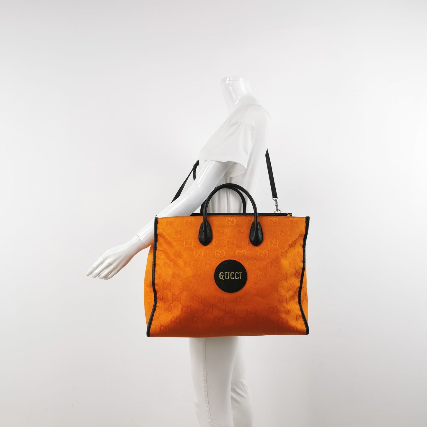 Gucci Off The Grid Leather and Nylon Shoulder Bag