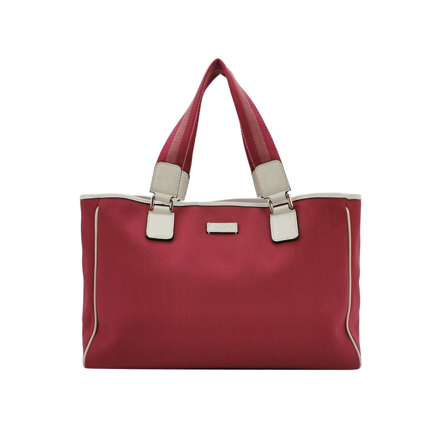 Gucci Leather and Nylon Logo Tote Bag