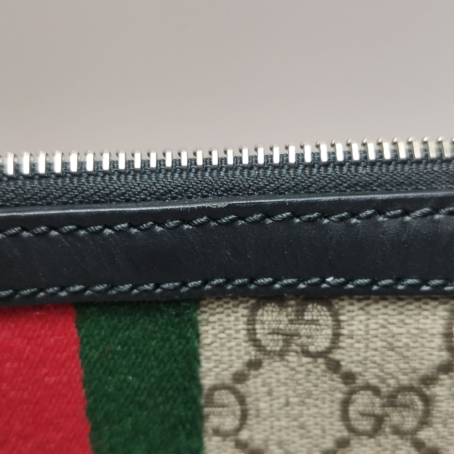 Gucci Ophidia Leather GG Canvas Crossbody Shoulder Bag