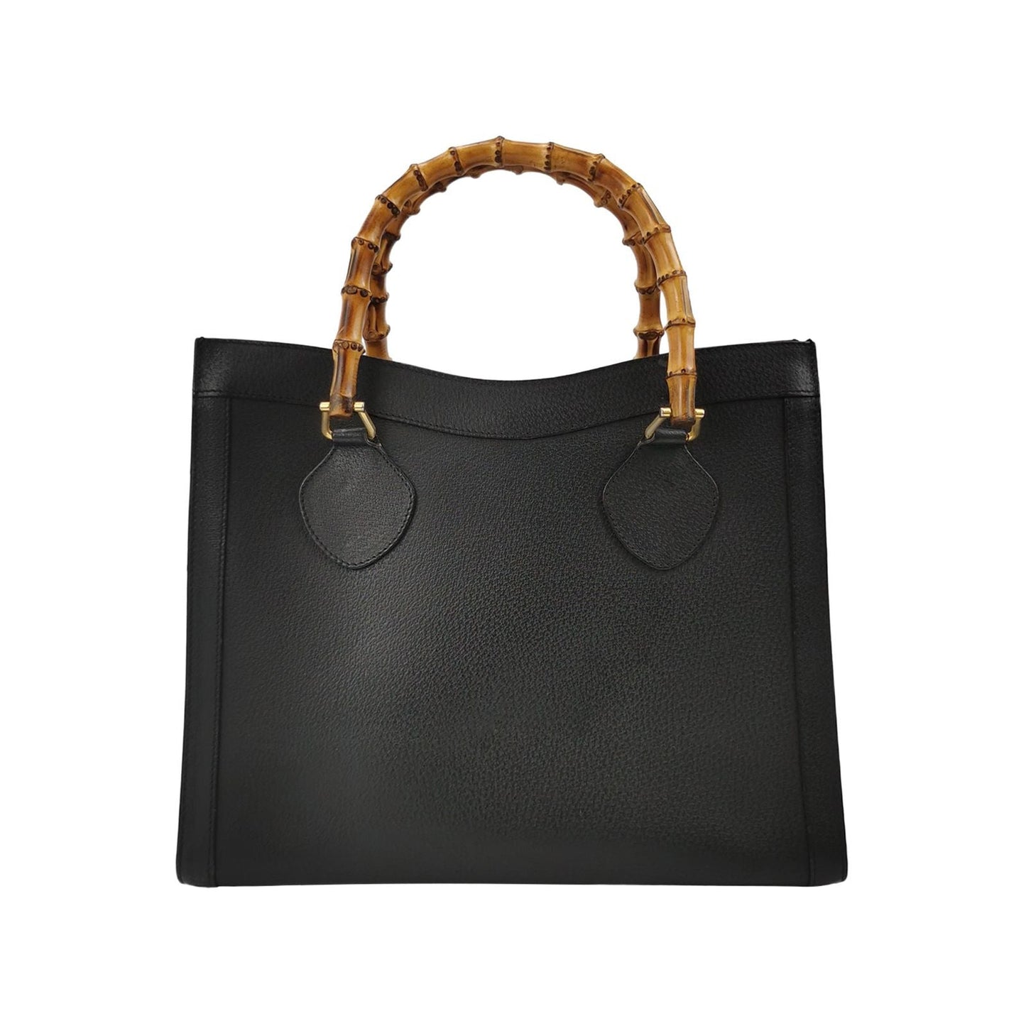 Gucci Diana Series Leather Solid Bamboo Handle Vintage Handbag
