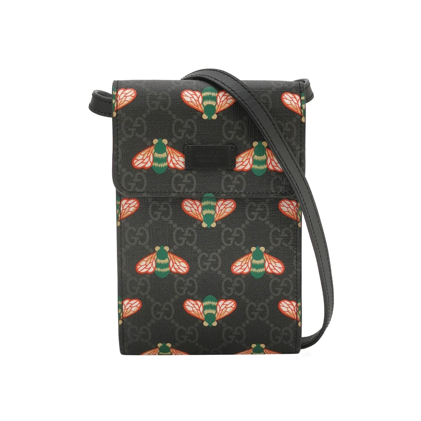 Gucci GG Canvas Bee Pattern Shoulder Bag