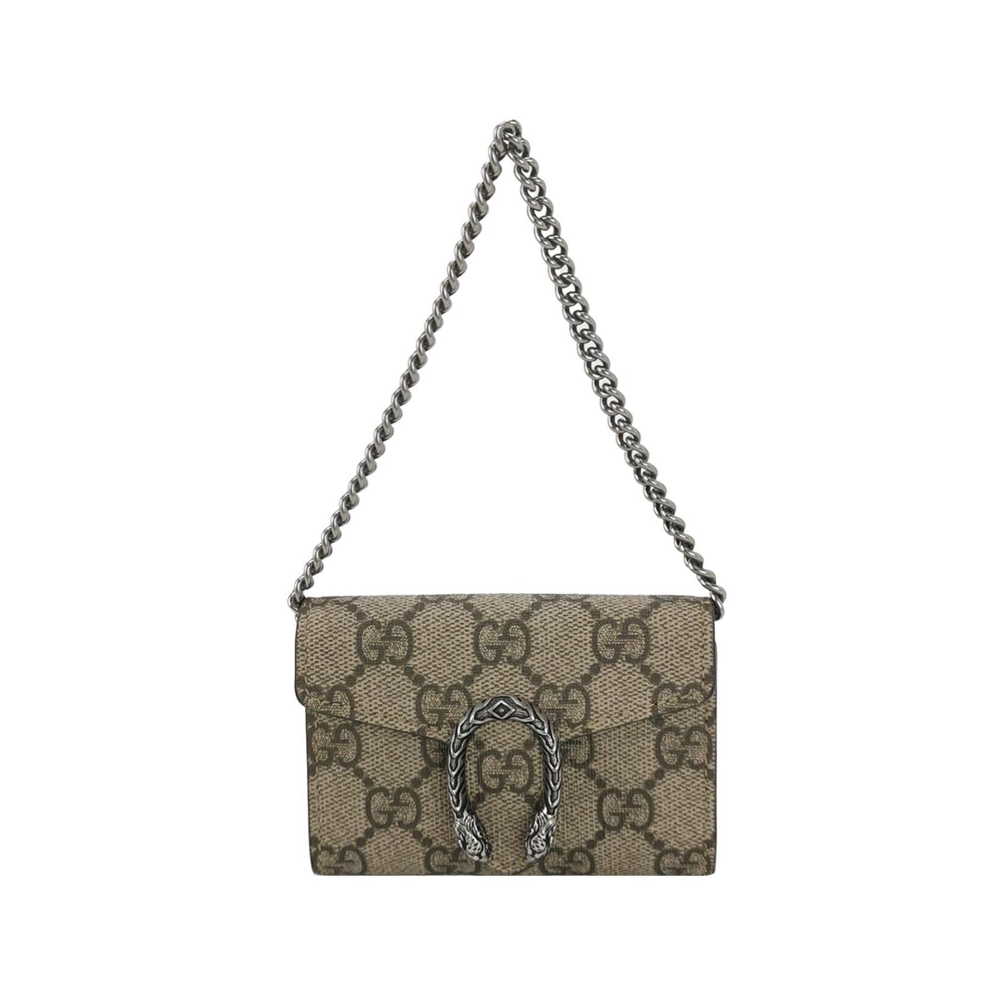 Gucci Dionysus Mini GG Supreme Double Tiger Head Buckle Shoulder Bag