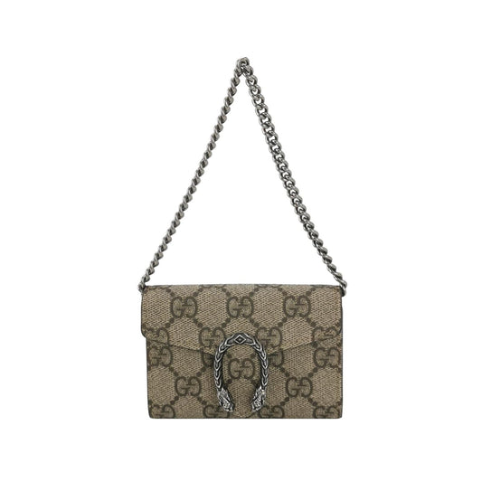 Gucci Dionysus Mini GG Supreme Double Tiger Head Buckle Shoulder Bag