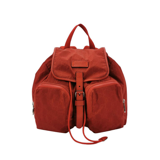 Gucci GG Canvas and Leather Backpack