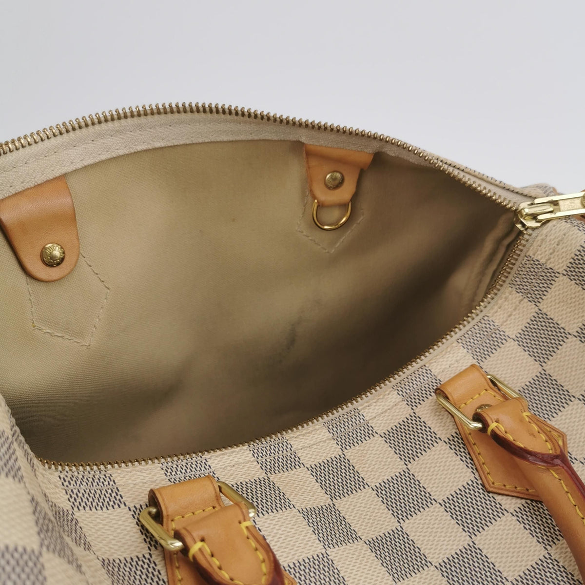 Preloved Louis Vuitton Speedy 30 Damier Canvas Boston Bag 23100478452403