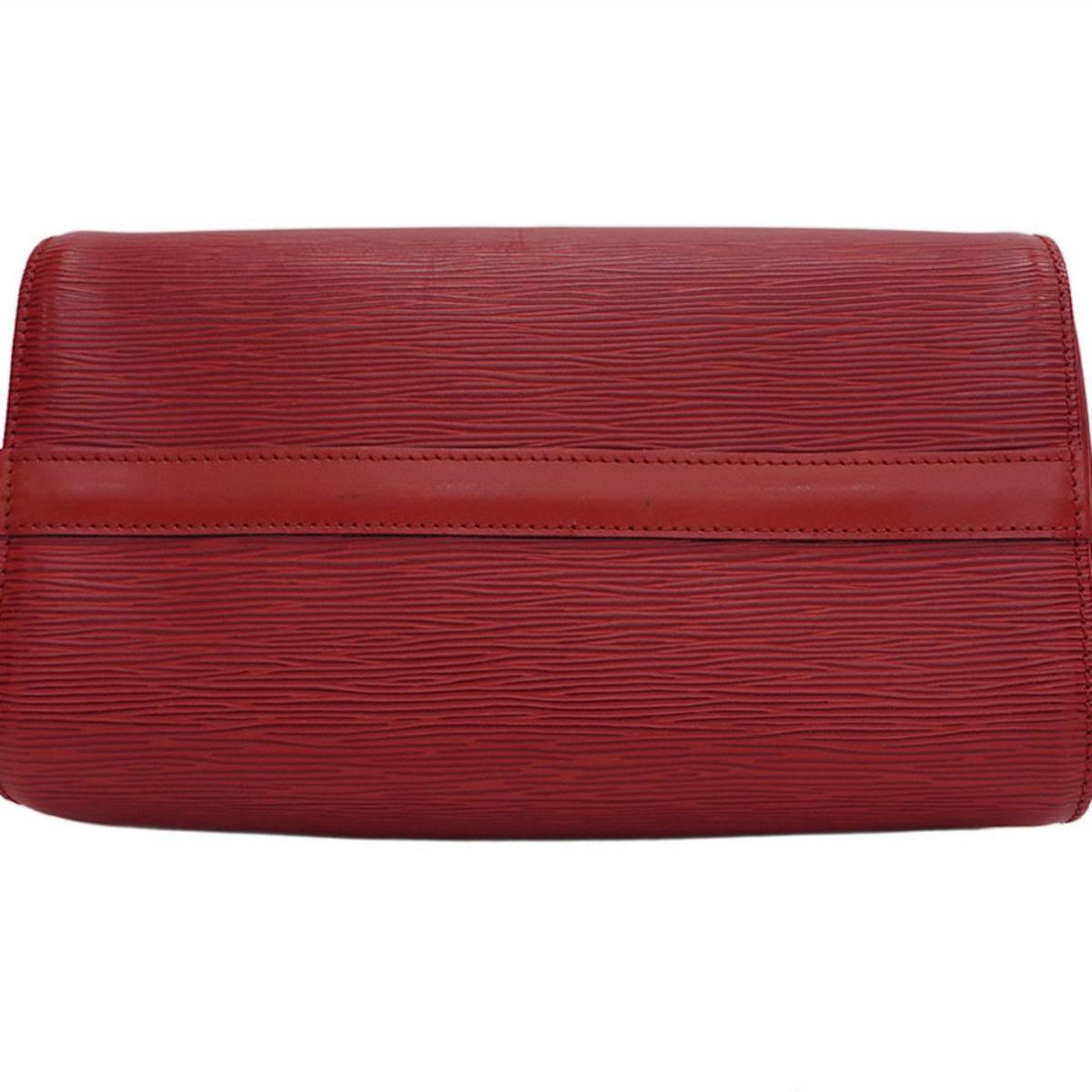 Louis Vuitton Red Leather Speedy 30 handbag bag