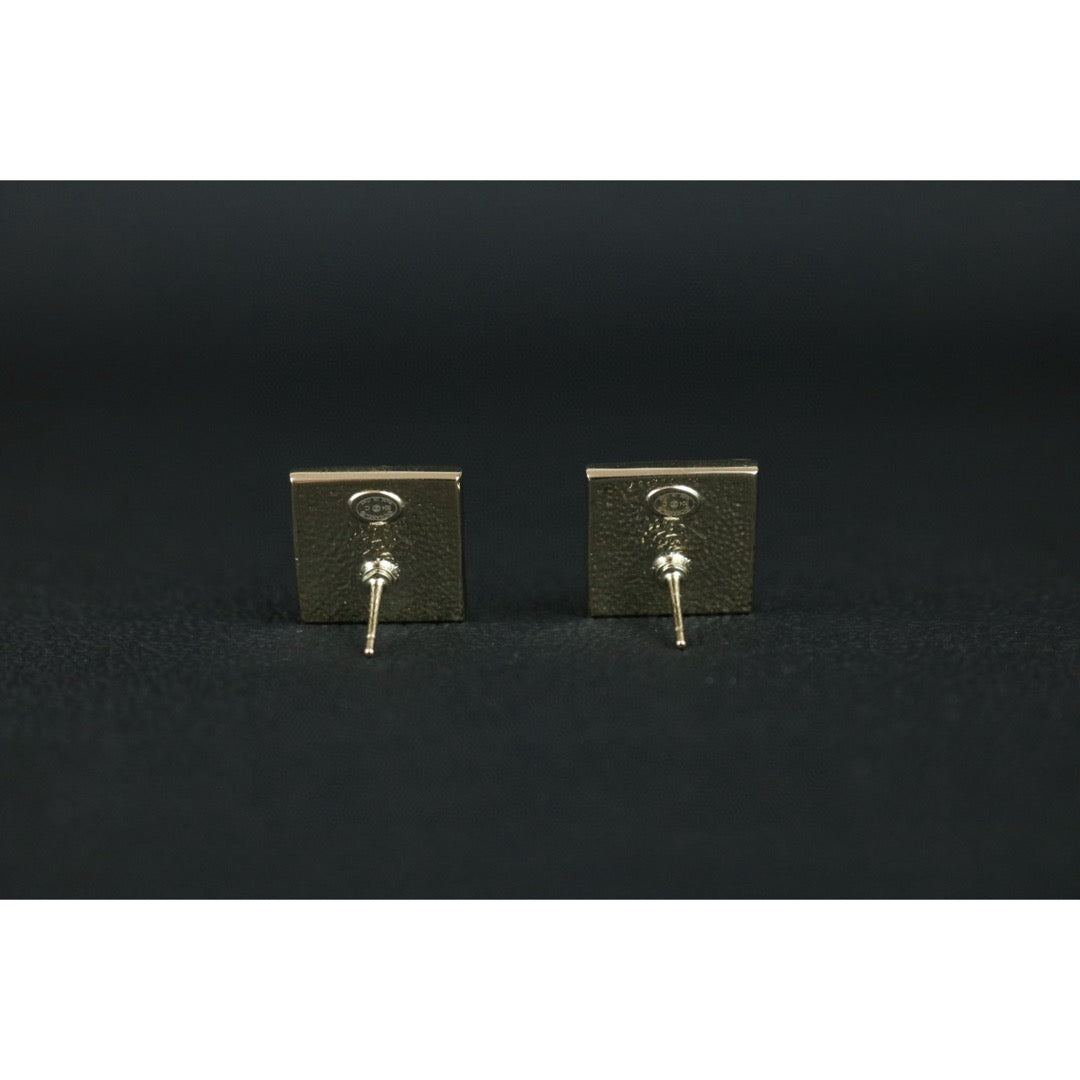 Excellent（Rank SA）｜ CHANEL Coco Mark Square Earrings｜F25032501