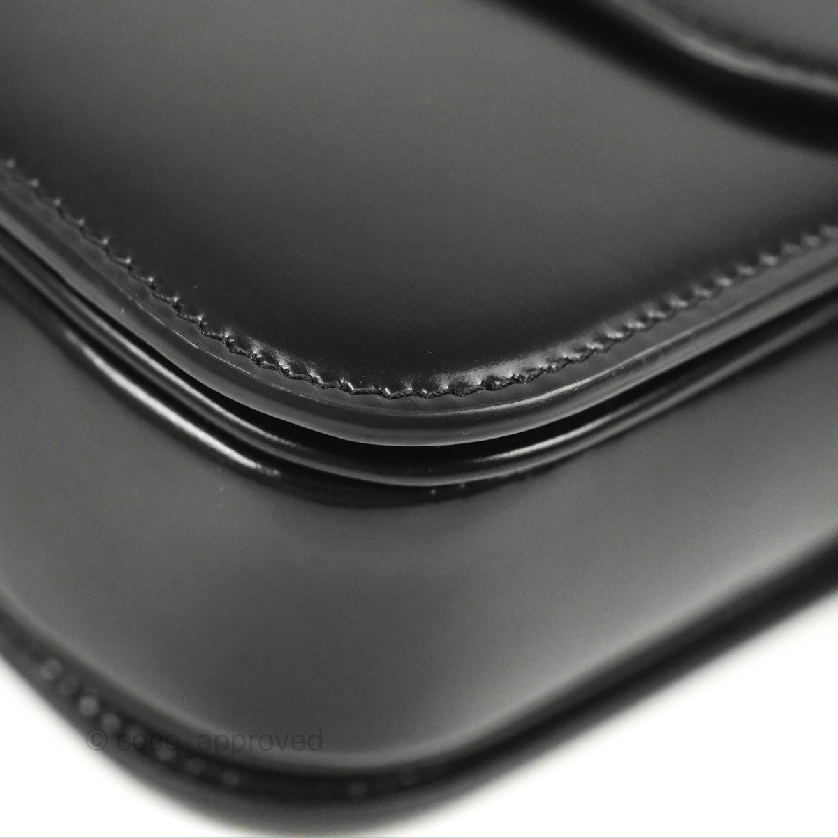 Celine Medium Triomphe Black Shiny Calfskin