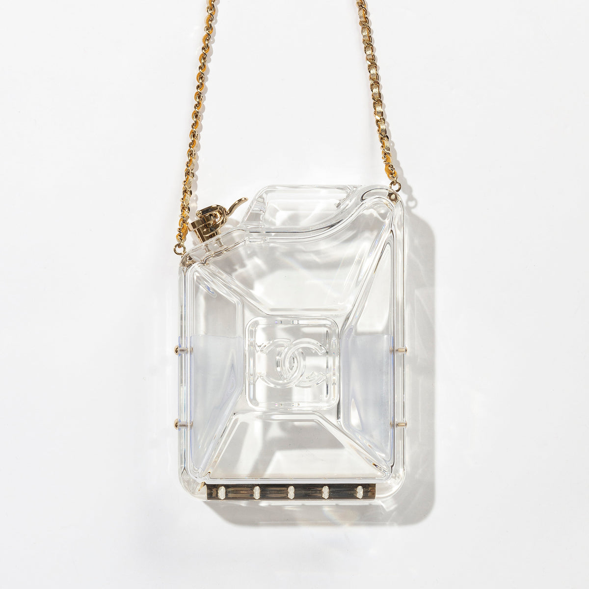 Dubai Tank Transparent Minaudiere Clutch Bag