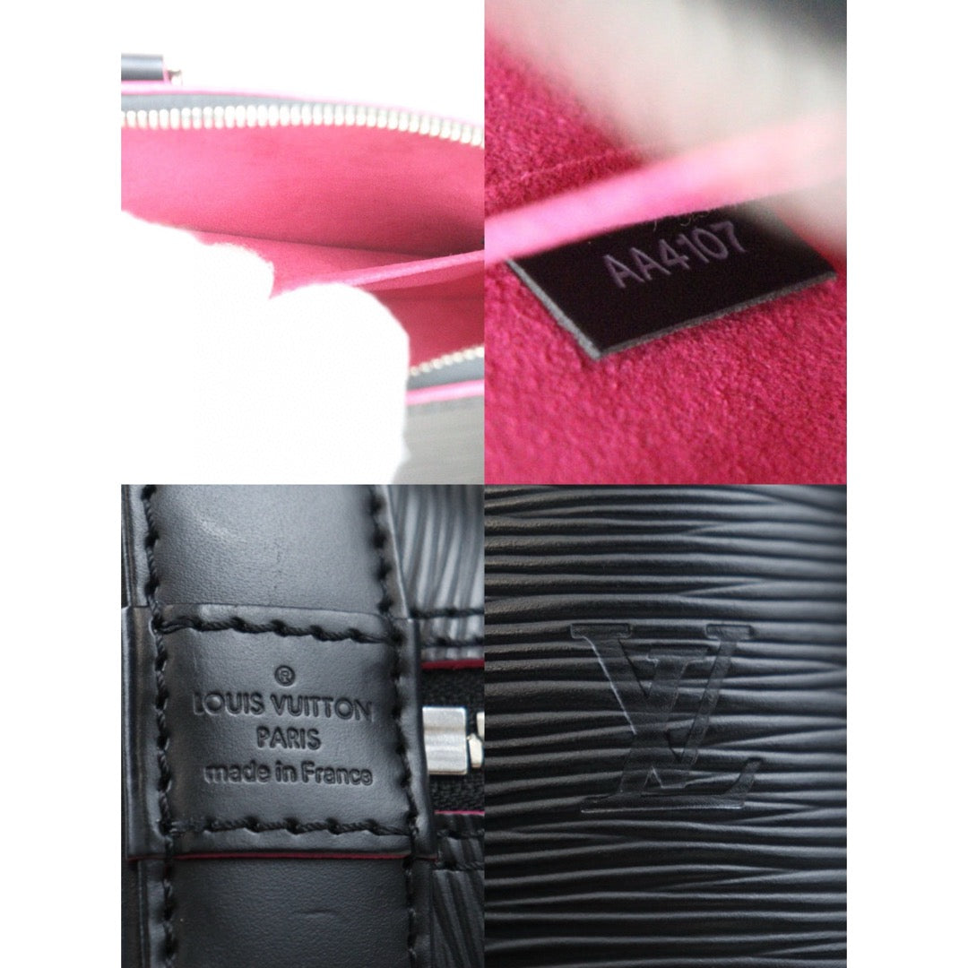 Very Good ( Rank A)｜LV Epi Alma BB HandBag Shoulder Bag Black｜25031807