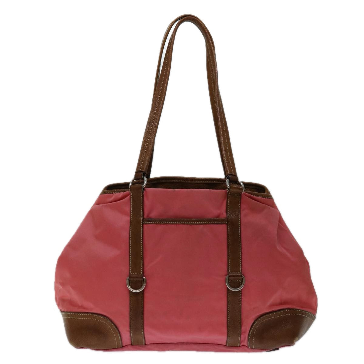 PRADA Tote Bag Nylon Pink Auth 69054