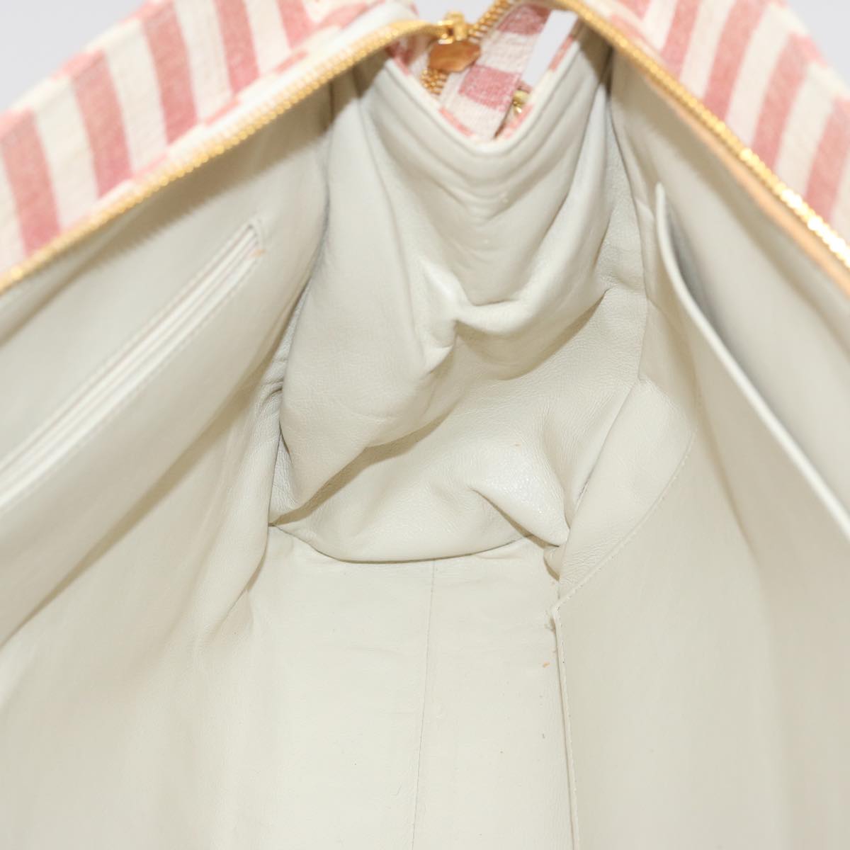 Top Quality Chanel Matelasse Chain Shoulder Bag Canvas White Red CC Auth 69059SA