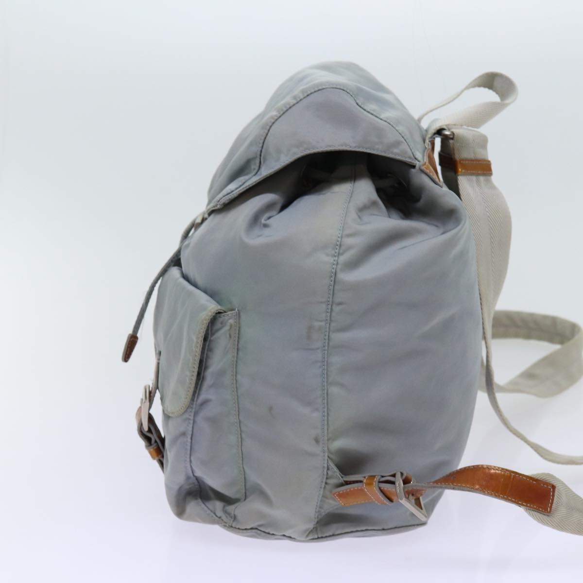 PRADA Backpack Nylon Light Blue Auth 69352