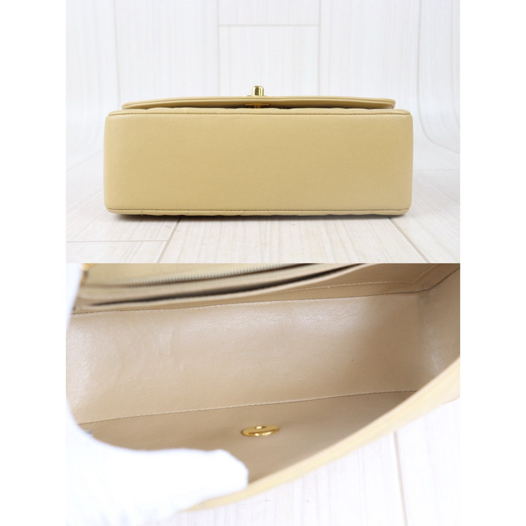 Good ( Rank AB) ｜ CHANEL Matrasse Diana 22 Lamb Skin  Chain Bag Made in 1991-1994Year｜W24082802