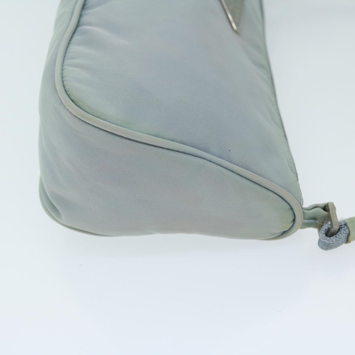 PRADA Accessory Pouch Nylon Light Blue Auth 69506