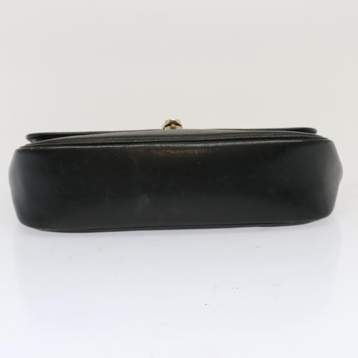 BURBERRYSs Hand Bag Leather Black Auth 69546