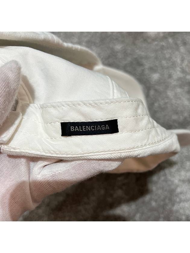 Luxury Balenciaga  Hand Draw BB Icon Ball Cap White