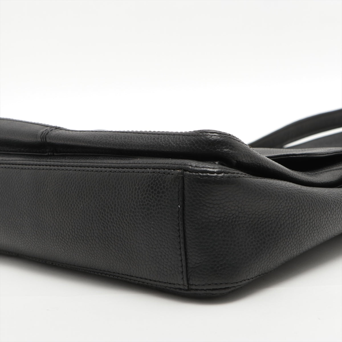 Chanel Coco Caviar S Tote Bag Black Gold  4th