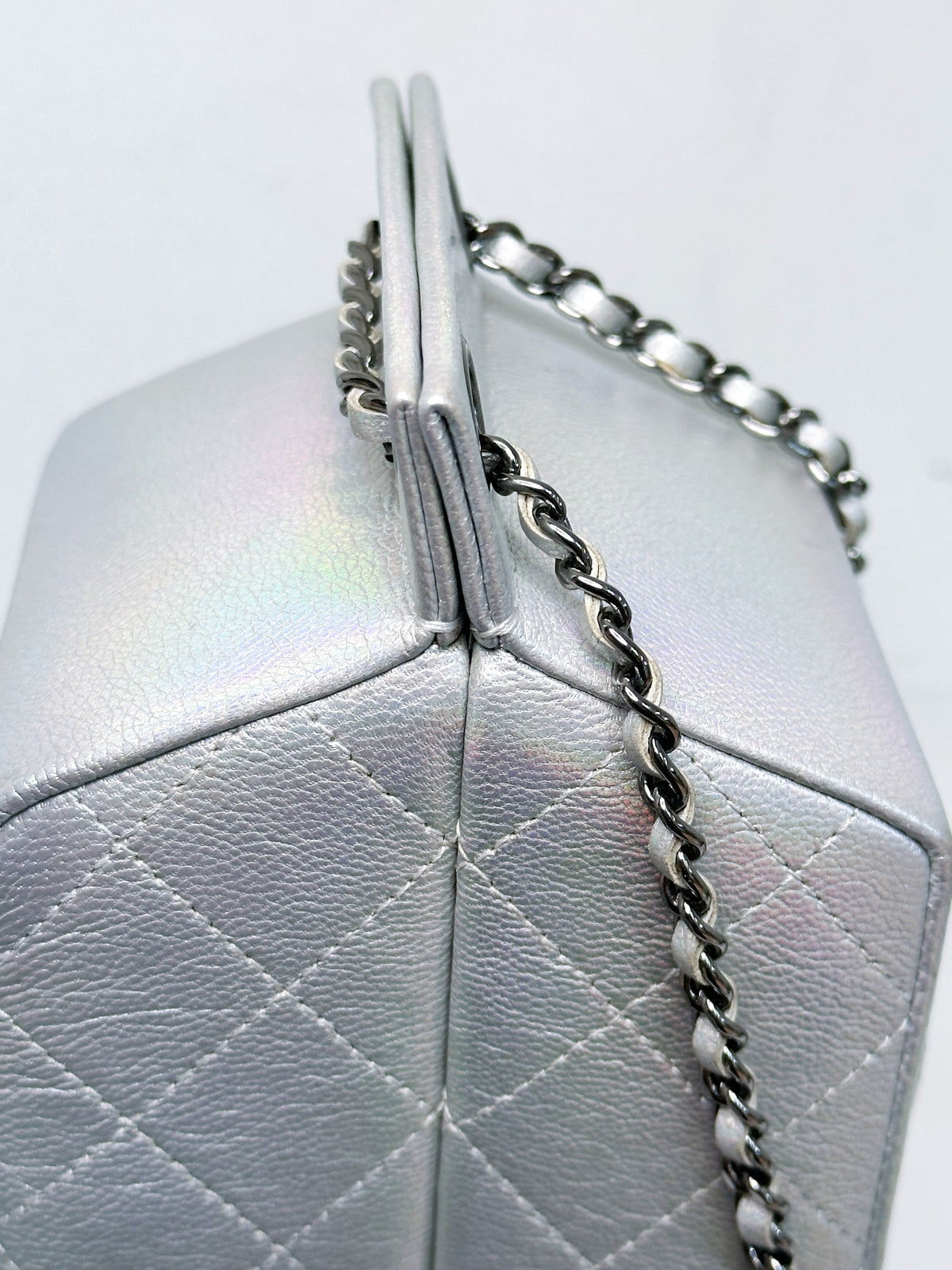 CHANEL RARE LIMITED EDITION LAIT DE COCO MILK CARTON BAG 2009 holo