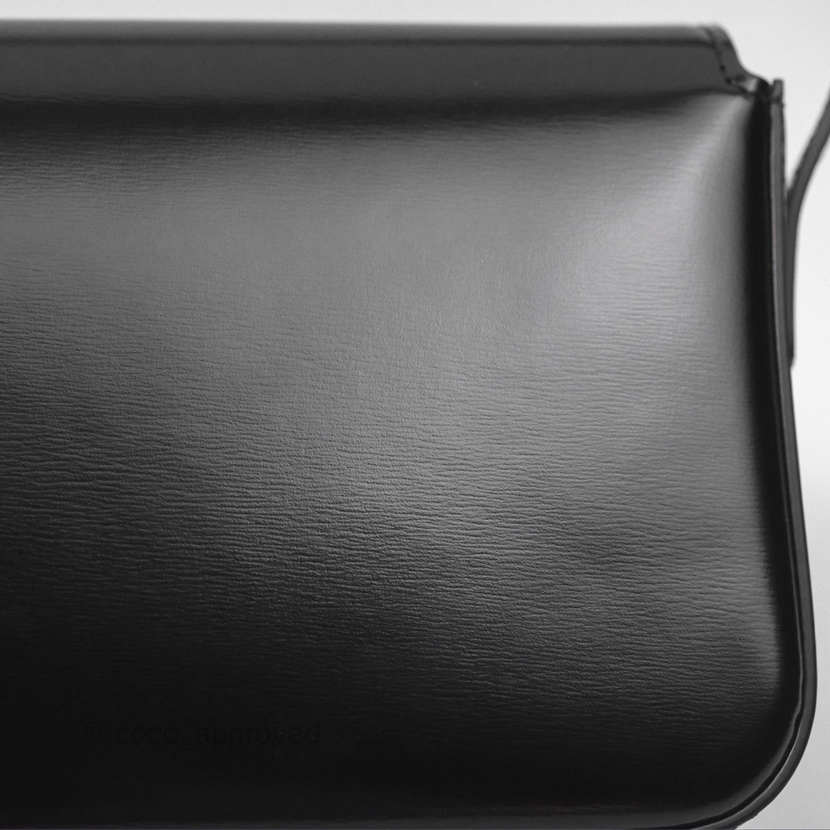 Celine Triomphe Shoulder Bag Black Calfskin