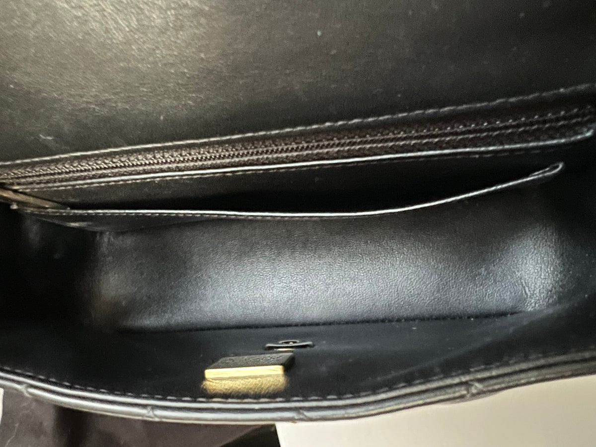 Chanel Mini Rectangular Classic Flap in Black Lambskin