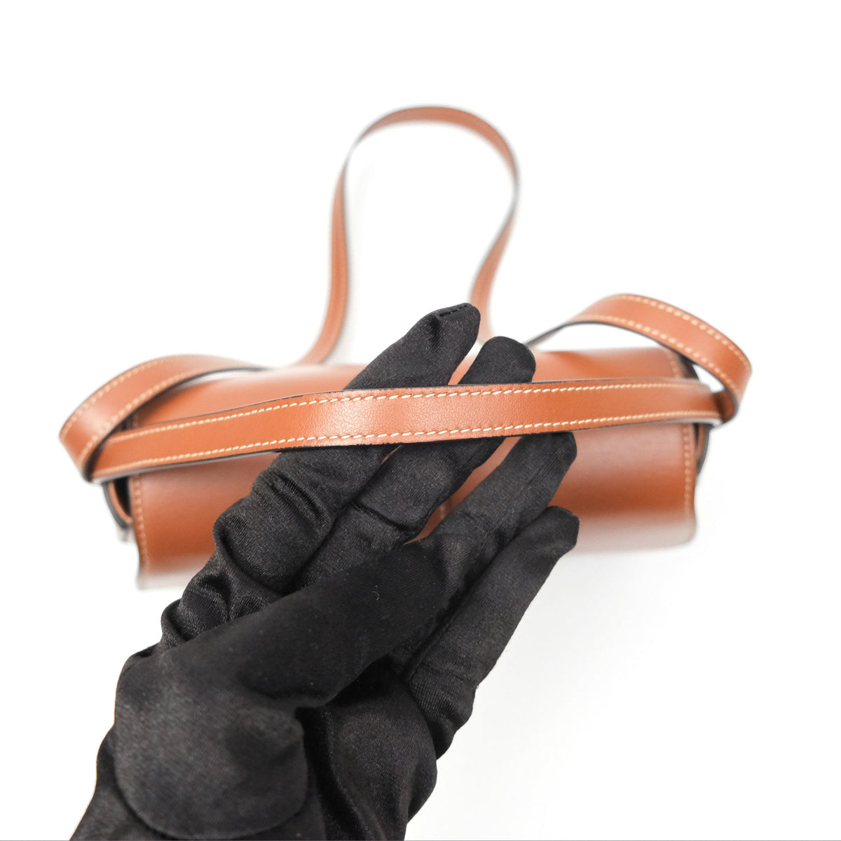 Celine Clutch on Strap Tabou Tan Calfskin
