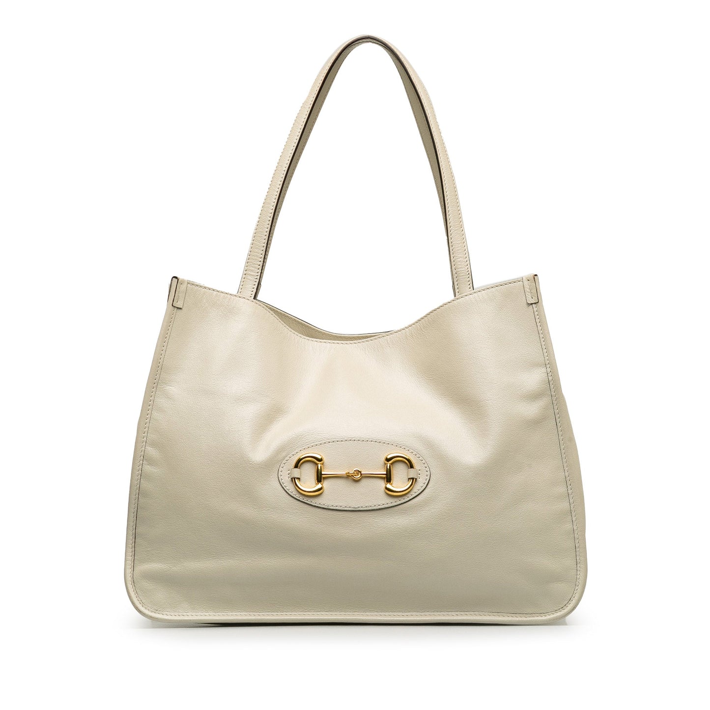 GUCCI Horsebit 1995 Leather Tote Bag
