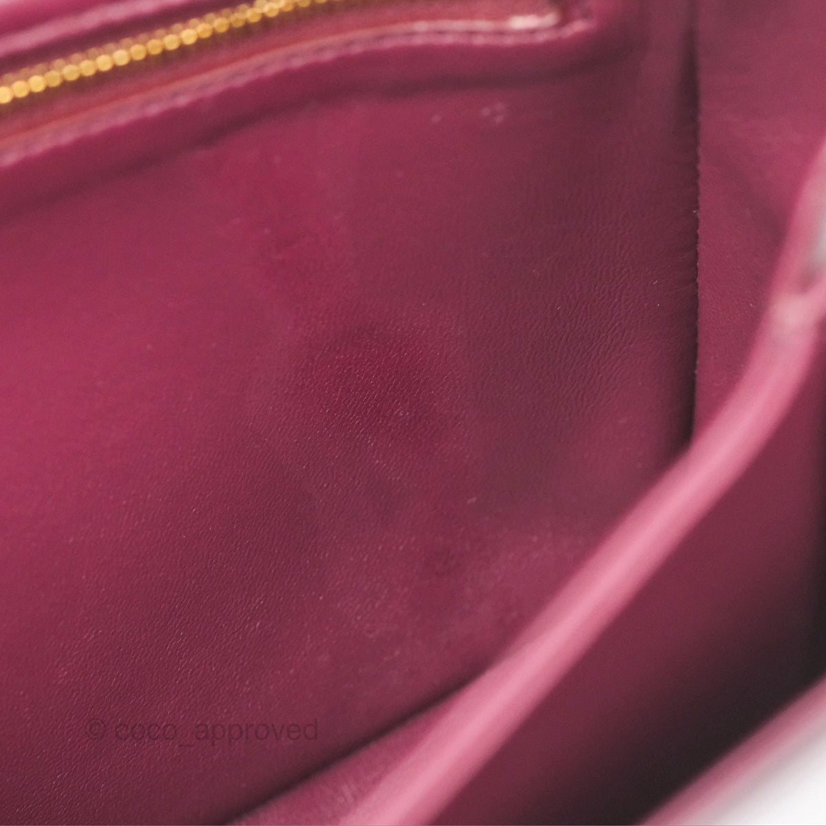 Celine Medium Triomphe Acai Burgundy Shiny Calfskin