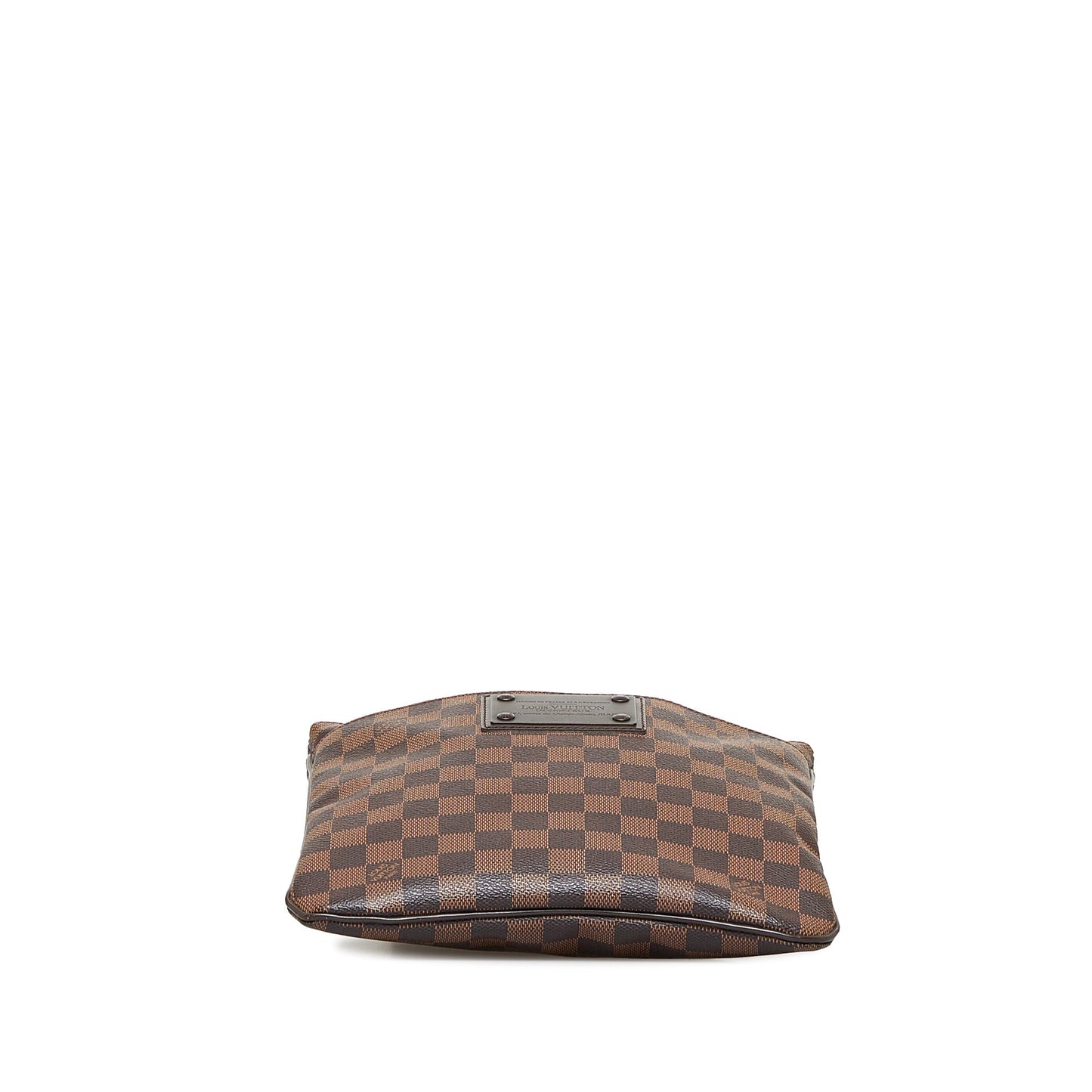 LOUIS VUITTON Damier Ebene Brooklyn Flat Pochette Crossbody Bag