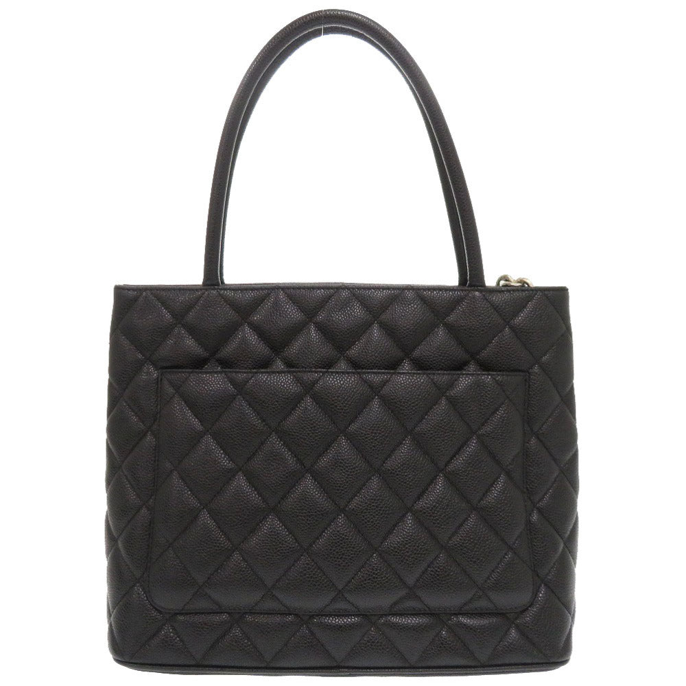 CHANEL Tote Bag Caviar skin black Replica Tote Women Used