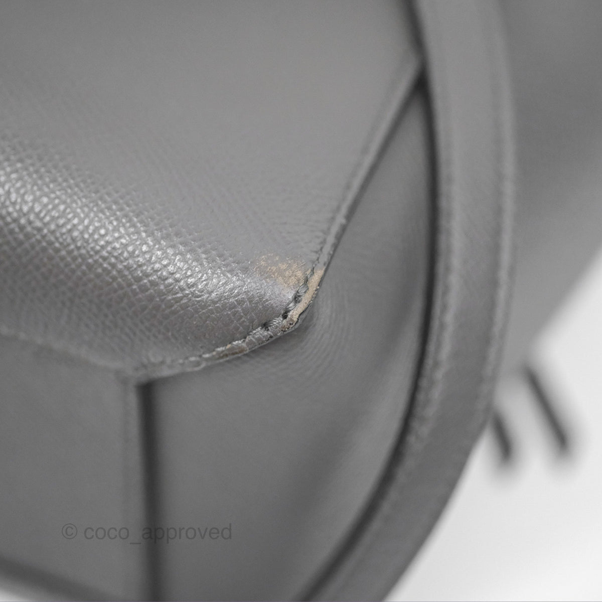 Celine Micro Belt Bag Grey Grained Calfskin Gold Hardware