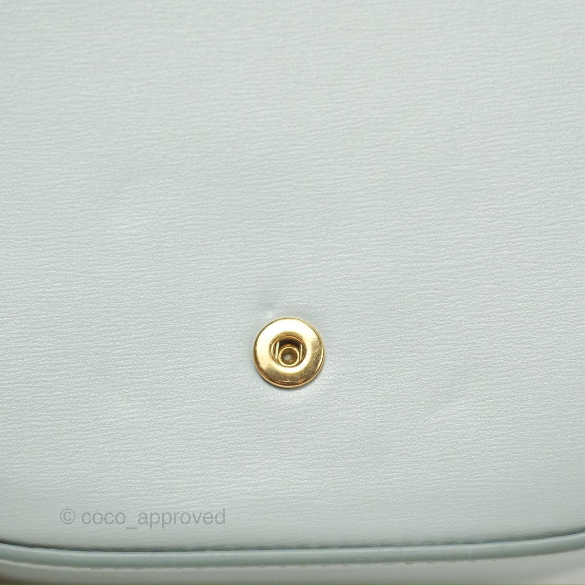 Celine Mini Claude Triomphe Bag Shiny Calfskin Soft Blue