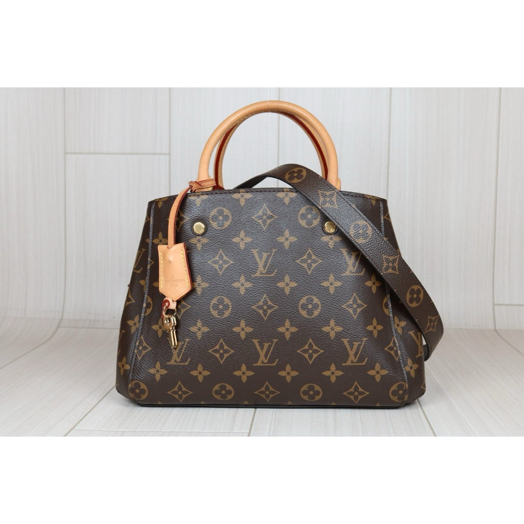Rank A｜LV Monogram Montaigne BB Hand Bag Shoulder Bag｜S24080201
